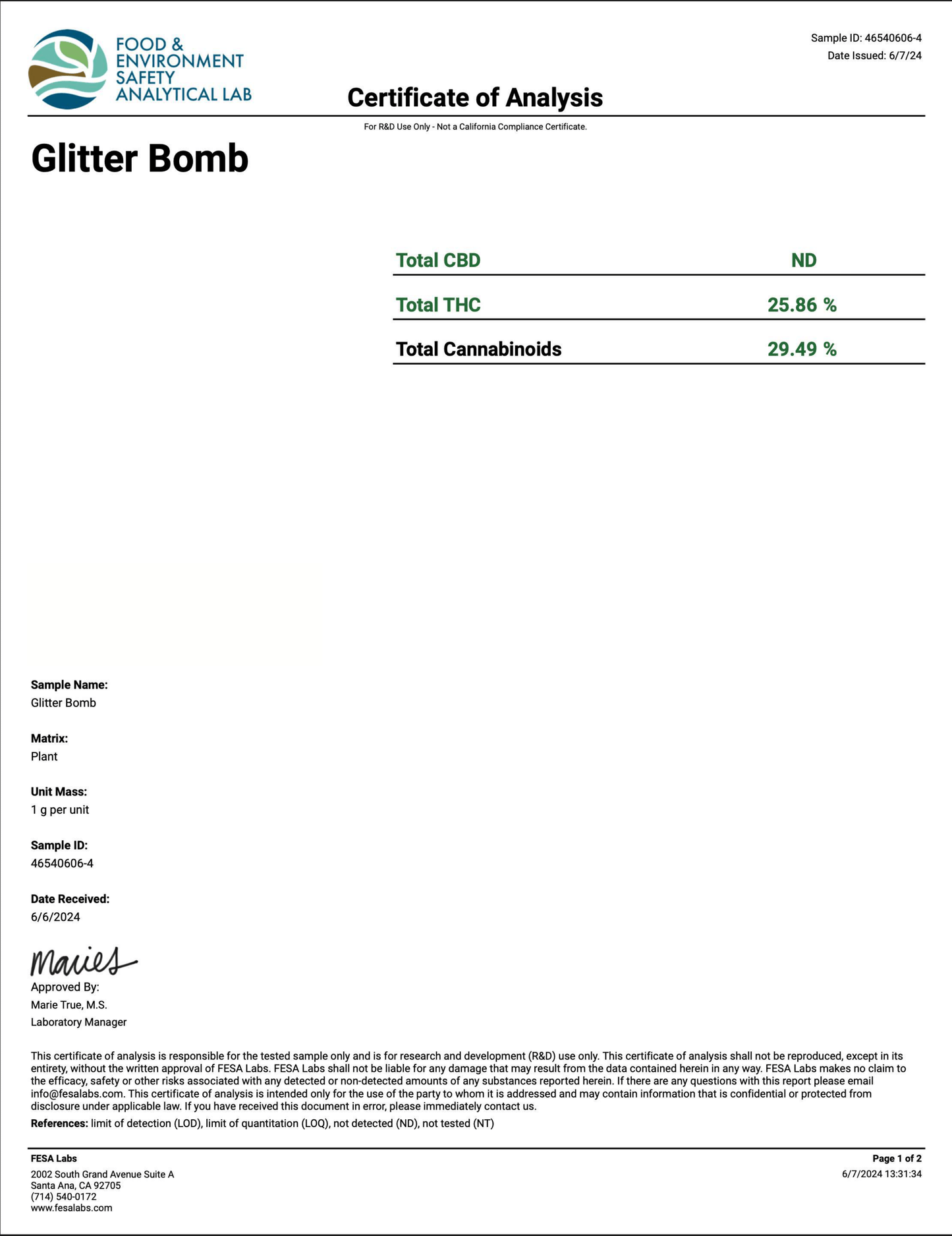 Glitter Bomb-THC-A Flower 3.5 Grams