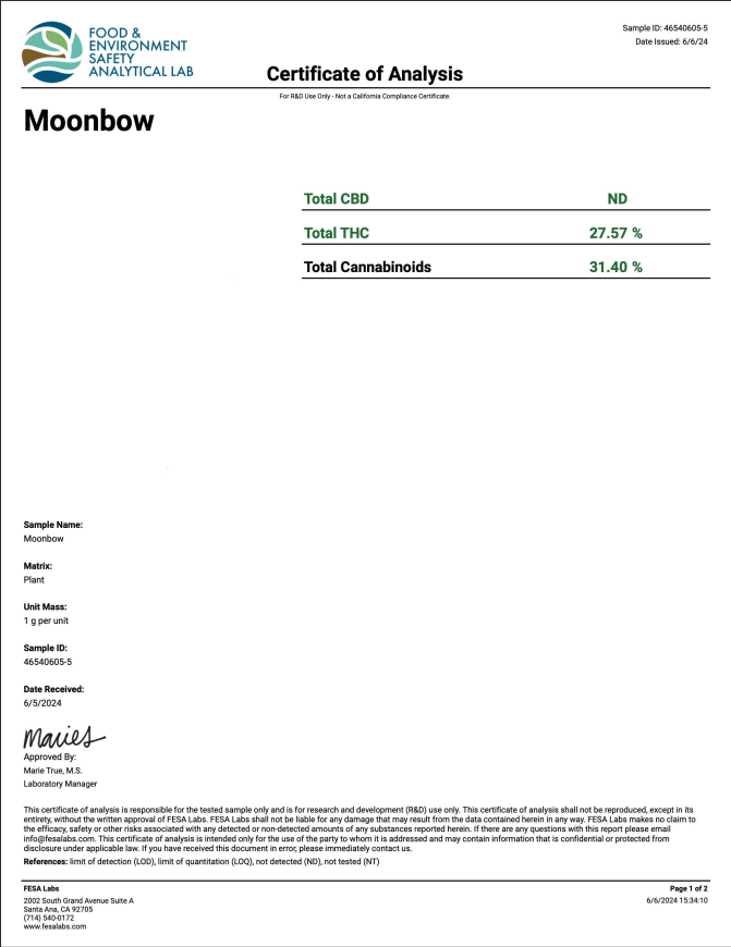 Moon Bow- THC-A Flower 3.5 Grams